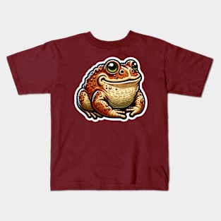 Mr. Toad Kawaii Graphic Splash of Forest Frolics and Underwater Whimsy! Kids T-Shirt